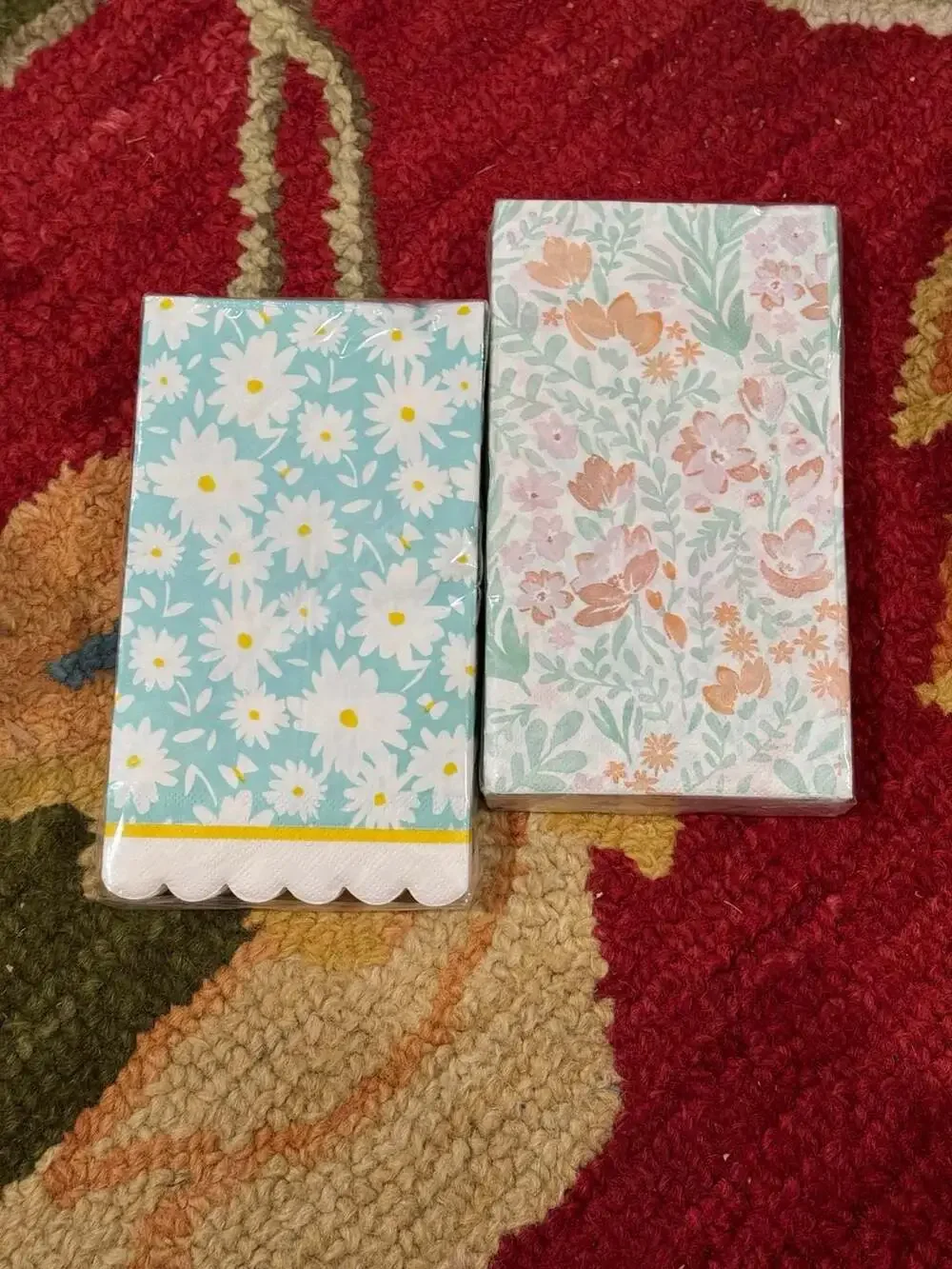 Martha Stewart Floral Paper Napkins Assorted Patterns Set of 2